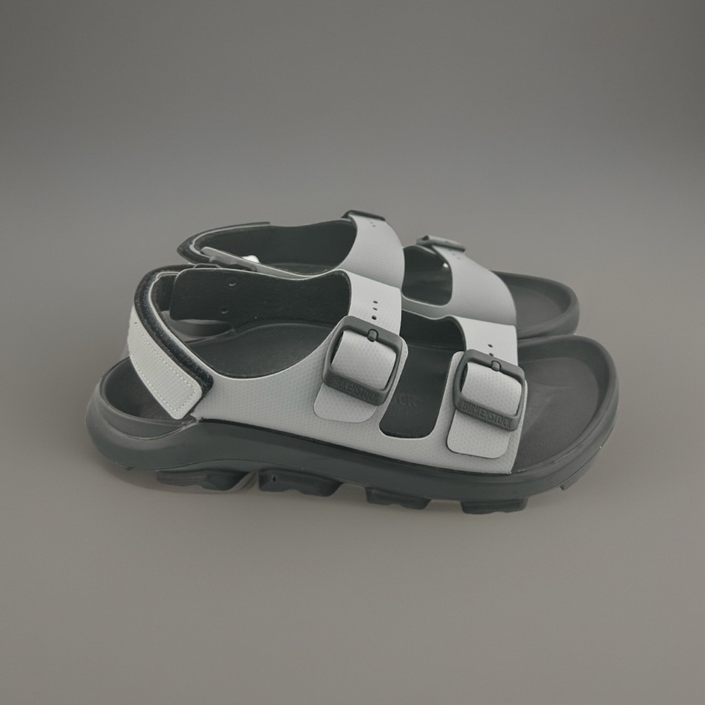 Birkenstock Gray and Black Sandals